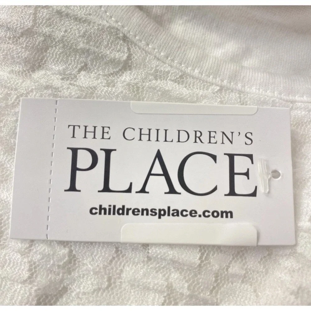 The Children's Place Floral Lace Dress Girls 3T White Pink Rose Mom & Me Kids